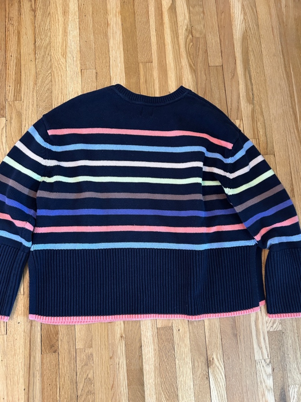 GAP Navy Crewneck striped Sweater - Picture 6 of 7